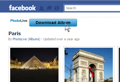 scaricare album facebook con google chrome